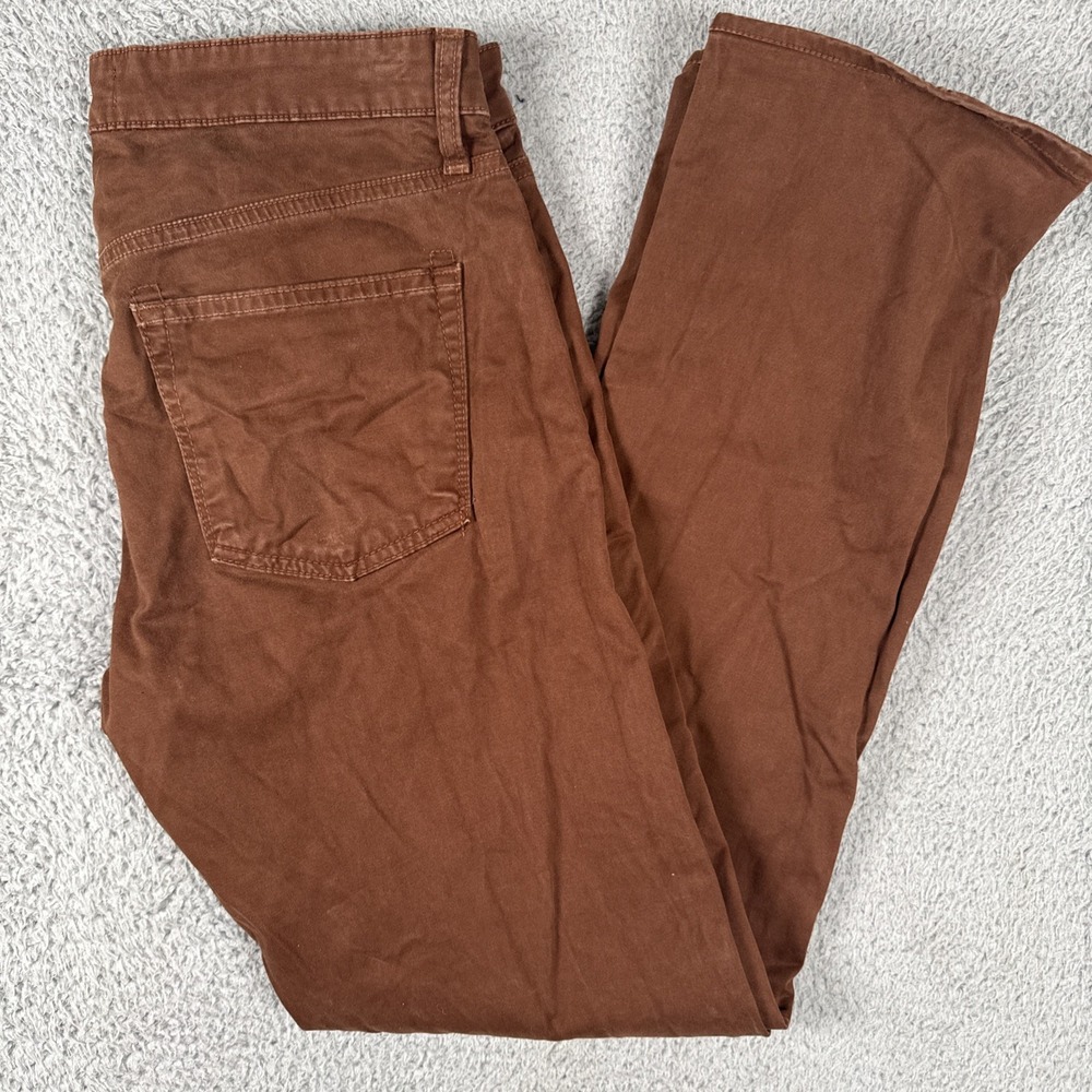 J Brand Kane Slim Straight Leg Pants Mens 31x30 Saddle Brown Preppy